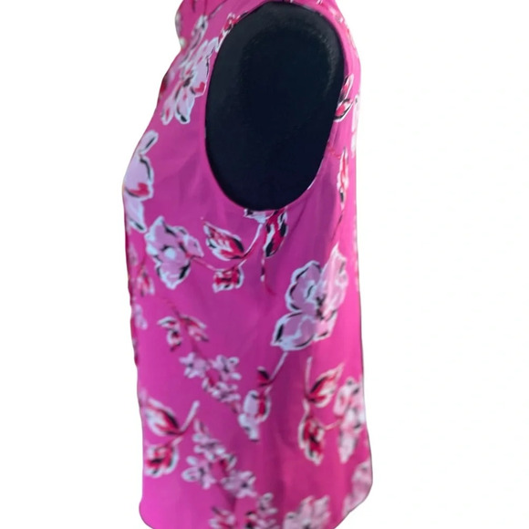 Karl Lagerfeld Paris Bright Colorful Sleeveless Shirt - Picture 2 of 9